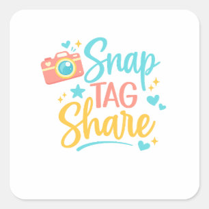 Snap Tag Share Aufkleber 