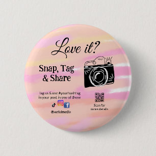 Snap-Tag-Share-Media-Kamera fügt soziale Liebe hin Button