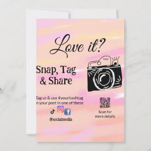 Snap-Tag-Share-Media-Kamera fügt soziale Liebe hin Feiertagskarte