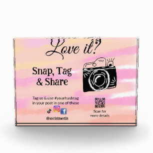 Snap-Tag-Share-Media-Kamera fügt soziale Liebe hin Fotoblock