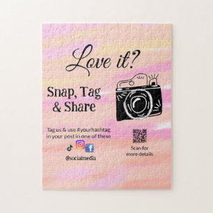 Snap-Tag-Share-Media-Kamera fügt soziale Liebe hin Puzzle