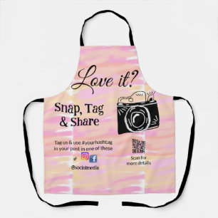 Snap-Tag-Share-Media-Kamera fügt soziale Liebe hin Schürze