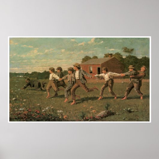 Snap the Whip, 1872 Winslow Homer Poster (Vorne)