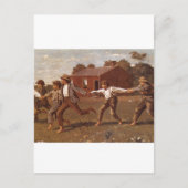 Snap the Whip', Winslow Homer_Great Work of Art Postkarte (Vorderseite)