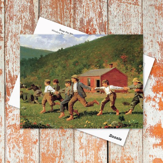 Snap the Whip Winslow Homer Postkarte
