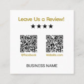 Snap und Share, Liebe? Sozialen Medien Quadratische Visitenkarte (Rückseite)