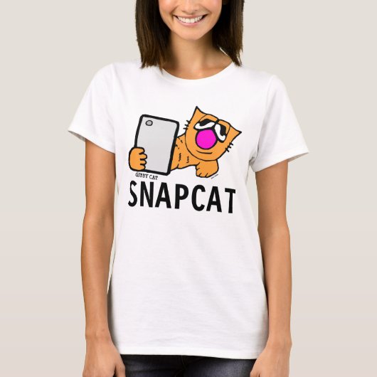 SNAPCAT T - Shirt, Funny GIBBY CAT GINGER T - Shir T-Shirt (Vorderseite)