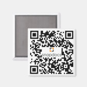 snapdocs qr-Code Magnet (Vorderseite/Rückseite)