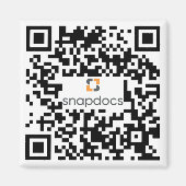 snapdocs qr-Code Magnet (Vorne)