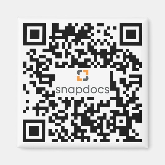snapdocs qr-Code Magnet (Vorne)