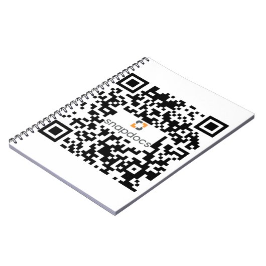 snapdocs qr-Code Notizblock (Linke Seite)