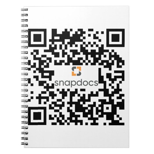 snapdocs qr-Code Notizblock (Vorderseite)