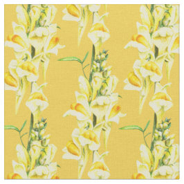 Snapdragon Aquarell botanische Wildblume Stoff