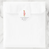 Snapdragon Memorial Beerdigung Seed Packet Runder Aufkleber (Tasche)