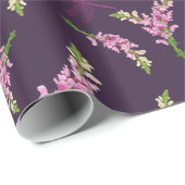 Snapdragon Pflaume Geschenkpapier (Rolleneckpunkt)