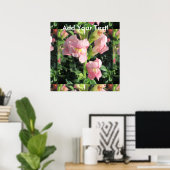 Snapdragon Pink-Blume Poster (Heimbüro)