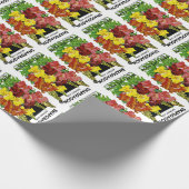 Snapdragon Vintag Seed Packet Geschenkpapier (Ecke)
