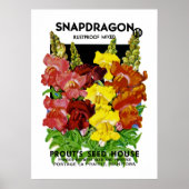 Snapdragon Vintag Seed Packet Poster (Vorne)