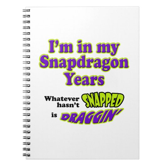 Snapdragon Years Notizblock (Vorderseite)