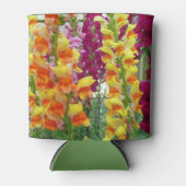 Snapdragons farbenfrohe Blüte Dosenkühler (Vorderseite)