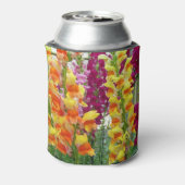 Snapdragons farbenfrohe Blüte Dosenkühler (Kanne Rückseite)