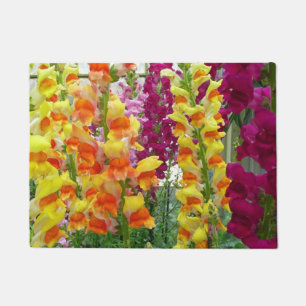 Snapdragons farbenfrohe Blüte Fußmatte