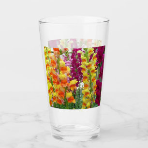 Snapdragons farbenfrohe Blüte Glas