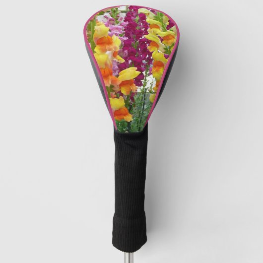 Snapdragons farbenfrohe Blüte Golf Headcover (Vorderseite)