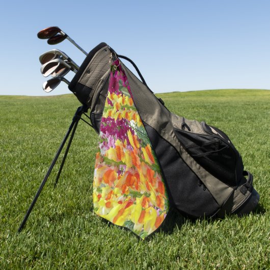 Snapdragons farbenfrohe Blüte Golfhandtuch (Gras)