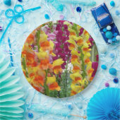 Snapdragons farbenfrohe Blüte Pappteller (Party)