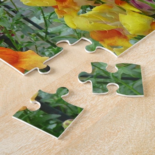 Snapdragons farbenfrohe Blüte Puzzle (Seite)