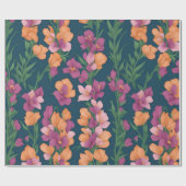 Snapdragons Rainbow Personalisiertes Muster Geschenkpapier (Flach)