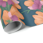 Snapdragons Rainbow Personalisiertes Muster Geschenkpapier (Rolleneckpunkt)