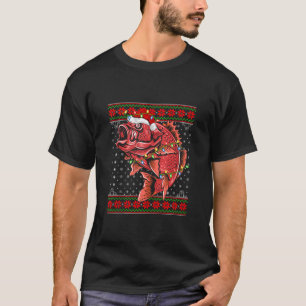 Snapper Christmas Lights Ugly Sweater Santa Snappe T-Shirt