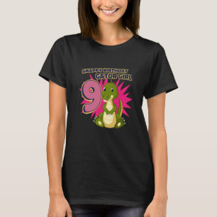 Snappy 6. Geburtstag Backprint Gator Girl T-Shirt