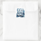 Snappy Blue EXTRAORDINARY Aufkleber Design (Tasche)