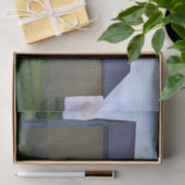 Snappy Brown Barn mit zwei überstrichenen blauen X Seidenpapier (Geschenk)