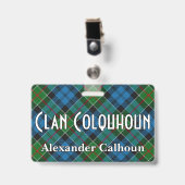 Snappy Clan Colquhoun Tartan Ausweis (Vorderseite mit Clip)