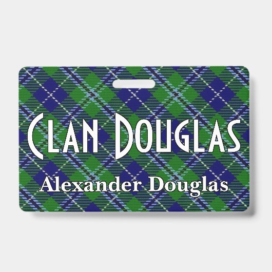 Snappy Clan Douglas Tartan Ausweis (Vorderseite)