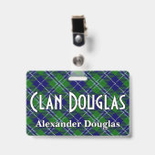 Snappy Clan Douglas Tartan Ausweis (Vorderseite mit Clip)