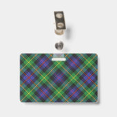 Snappy Clan Farquharson Tartan Ausweis (Rückseite mit Clip)