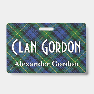 Snappy Clan Gordon Tartan Ausweis