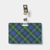 Snappy Clan Gordon Tartan Ausweis (Rückseite mit Clip)