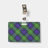 Snappy Clan Gunn Tartan Ausweis (Rückseite mit Clip)