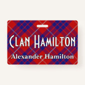 Snappy Clan Hamilton Tartan Ausweis (Vorderseite)