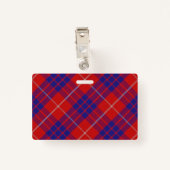 Snappy Clan Hamilton Tartan Ausweis (Rückseite mit Klammer)
