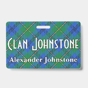 Snappy Clan Johnstone Johnston Tartan Ausweis