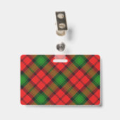 Snappy Clan Kerr Tartan Ausweis (Rückseite mit Clip)