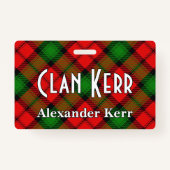Snappy Clan Kerr Tartan Ausweis (Vorderseite)