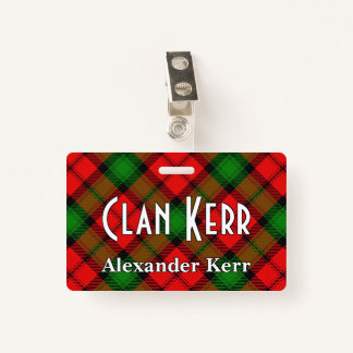 Snappy Clan Kerr Tartan Ausweis
